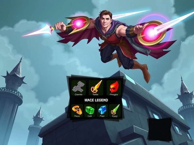 Mace Legend Combat Strategy Illustration