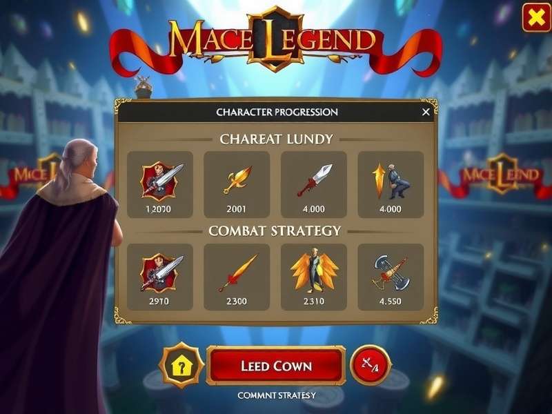 Mace Legend Character Progression Screen